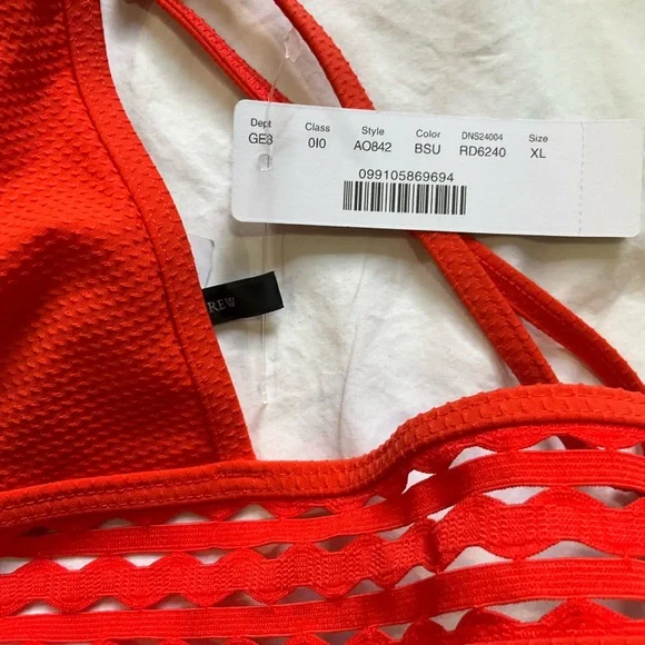J. Crew Vibrant Red Bikini Set - Picture 2 of 4